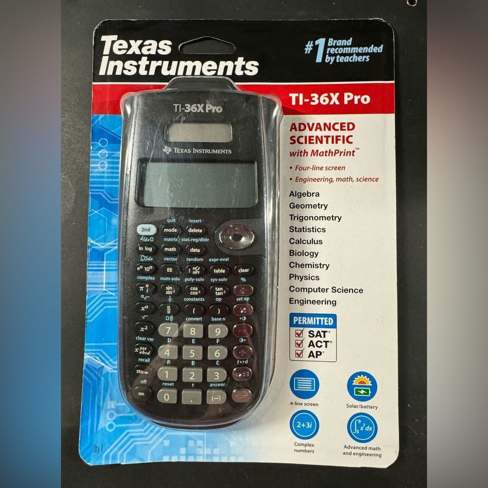 Texas Instruments TI-36X Pro Advanced Scientific Solar / Battery Calculator NIP